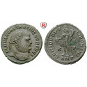 Römische Kaiserzeit, Constantius I., Caesar, Follis 300-301, vz+