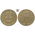 USA, 2 Cents 1865, ss-vz