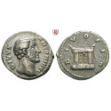 Römische Kaiserzeit, Antoninus Pius, Denar nach 161, ss+