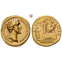 Römische Kaiserzeit, Antoninus Pius, Aureus 140-143, f.vz/ss+
