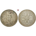 Grossbritannien, Handelsmünzen, Dollar 1911, ss+