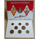 Monaco, Albert II., Euro-Kursmünzensatz 2014, st