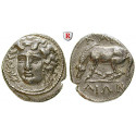 Thessalien, Larissa, Drachme um 356-342 v.Chr., ss-vz