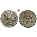 Römische Republik, M. Herennius, Denar 108-107 v.Chr., f.vz