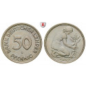 Bundesrepublik Deutschland, 50 Pfennig 1950, G, vz-st, J. 379