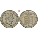 Italien, Königreich beider Sizilien, Ferdinando II., Piastra (120 Grana) 1854, ss+