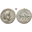 Römische Republik, L. Titurius Sabinus, Denar 89 v.Chr., ss-vz