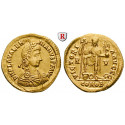 Römische Kaiserzeit, Valentinianus III., Solidus 430-445, vz+