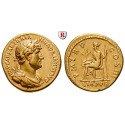 Römische Kaiserzeit, Hadrianus, Aureus 119-122, vz/ss-vz