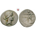 Römische Republik, Octavian, Denar 32-31v.Chr., ss-vz/ss