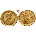 Römische Kaiserzeit, Theodosius II., Solidus 408-419, ss-vz