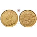 Kanada, George V., 5 Dollars 1913, 7,52 g fein, ss/ss-vz