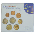 Bundesrepublik Deutschland, Euro-Kursmünzensatz 2002, Einzelsatz, st