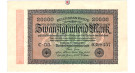 Inflation 1919-1924, 20000 Mark 20.02.1923, II, Rb. 84f