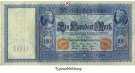 Reichsbanknoten und Reichskassenscheine, 100 Mark 21.04.1910, II-III, Rb. 43a