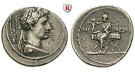 Römische Kaiserzeit, Augustus, Denar 29-27 v.Chr., ss+