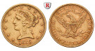 USA, 5 Dollars 1885, 7,52 g fein, ss+