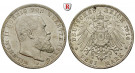 Deutsches Kaiserreich, Württemberg, Wilhelm II., 3 Mark 1914, F, f.vz, J. 175