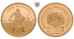 Russland, UdSSR, 10 Rubel 1975-1982, 7,74 g fein, vz-st