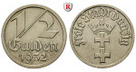 Nebengebiete, Danzig, 1/2 Gulden 1932, ss-vz, J. D14