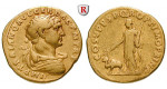 Römische Kaiserzeit, Traianus, Aureus 103-111, ss+/ss