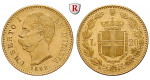 Italien, Königreich, Umberto I., 20 Lire 1882, 5,81 g fein, f.vz