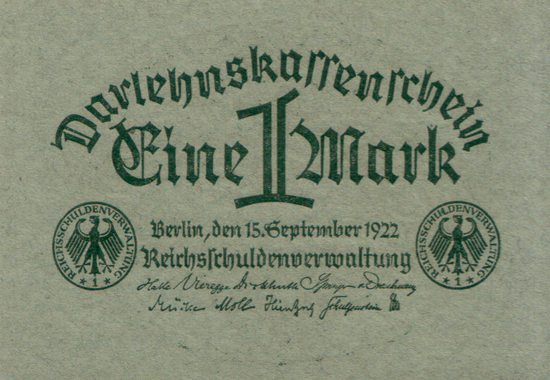 1922 - 09 - September - Die letzten Noten der Darlehenskassen
