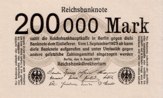 1923 - 08 - August - Notwendiges Kleingeld zum Wechseln
